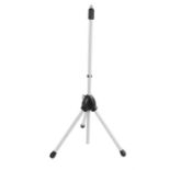Ed Sheeran's tripod/stand, in silver coated metal and black fittings. All of the Ed Sheeran