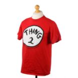 Ed Sheeran's t-shirt, Universal Studios, Thing 2, size M. All of the Ed Sheeran Collection has