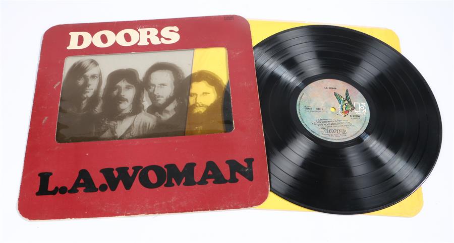 The Doors - L.A.Woman, Elektra K 42090 stereo, round cornered sleeve with PVC window and yellow