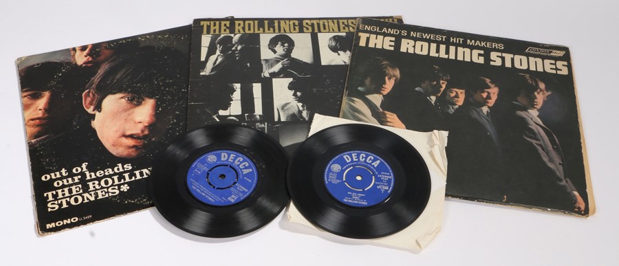 3 x The Rolling Stones USA LPs - Out Of Our Heads, London LL 3429. Englands Newest Hitmakers, London