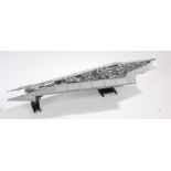 Ed Sheeran's Star Wars Lego Super Star Destroyer model, the built model at 114cm long. All of the Ed