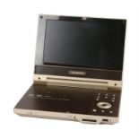 Ed Sheeran's portable DVD player, Bluedot with wood effect case, used by Ed Sheeran while on the