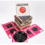 7" Single Black Vinyl Carrying Case containing app 70 x 1960s/early 70s singles to include The