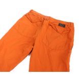 Ed Sheeran's trousers, Marlboro Classics, in orange, Europe size 46. All of the Ed Sheeran