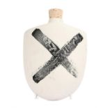 Ed Sheeran's flask, pottery with a black X. All of the Ed Sheeran Collection has come from Ed