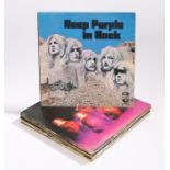 9 x Deep Purple LPs. The Book Of The Taliesyn Harvest 751, In Rock, Who Do We Think We Are, S/T,