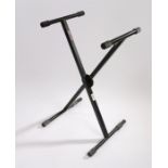 Ed Sheeran's keyboard stand, Pro Line, in black with rubbed capped ends. All of the Ed Sheeran