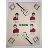 The Beatles Blanket, Made by Witney. Officially licensed, 1964, approximately 140cm x 190cm.