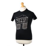 Ed Sheeran's t-shirt, in blue with an amplifier, Ed Sheeran to the bottom corner, size S. All of the
