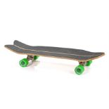 Ed Sheeran's skateboard, Hoax, with Green Cadillac wheels . All of the Ed Sheeran Collection has