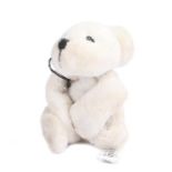 Ed Sheeran's miniature magnetic bear, made in Norway, in white with magnetic arms . All of the Ed