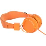 Ed Sheeran's headphones, Urban Ears, in orange, used and worn. All of the Ed Sheeran Collection