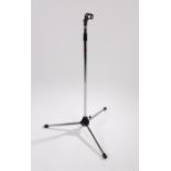 Ed Sheeran's microphone stand, DIXON, in chrome, used with scuffs. All of the Ed Sheeran