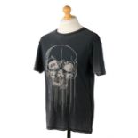 Ed Sheeran's t-shirt, Topman, with skull decoration, Medium size. All of the Ed Sheeran Collection