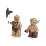 Ed Sheeran's Hobbit Lego figures, as Ork's, one with an axe, (2). All of the Ed Sheeran Collection