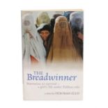 Ed Sheeran's signed copy of The Breadwinner, the book by Deborah Ellis, signed Edward Sheeran to the