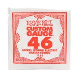 Ed Sheeran's pack of guitar strings, Ernie Ball custom gauge 46 packet with one string inside the