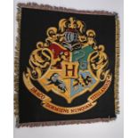 Ed Sheeran's tapestry throw, the Hogwarts crest, 133cm wide. All of the Ed Sheeran Collection has