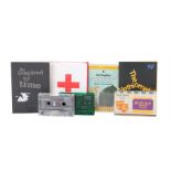 Ed Sheeran memorabilia, to include two Harry Potter Cassette tapes, a cased cassette of Ted Hughes