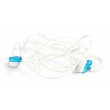 Ed Sheeran's ear phones, Sony, in blue and white lead. All of the Ed Sheeran Collection has come