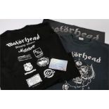 2 x Motorhead T-Shirts - Everything Louder Than Everything Else (worn) Size L, We Are The Local Road