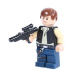 Ed Sheeran's Lego Star Wars figure, Hans Solo, with blaster . All of the Ed Sheeran Collection has