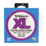 Ed Sheeran's electric guitar strings pack, J.D'Addario, the pack opened . All of the Ed Sheeran