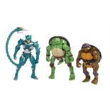 Ed Sheeran's action toy figures, to include a Teenage Mutant Ninja Turtle, another and Marvel action