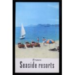 France poster, Photographer Willy Ronis, France, Seaside resorts , printed in France. Published by