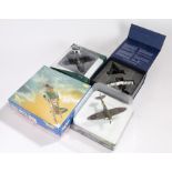 Two 1/72 scale Corgi Aviation Archive die-cast model fighter planes comprising of Hawker Hurricane