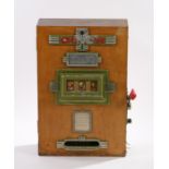 Mid 20th Century Orion one arm bandit fruit machine, 46cm wide, 71cm high