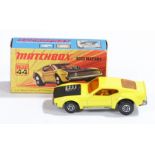 Matchbox Linsey Superfast diecast boxed model vehicle, No 44 Boss Mustang