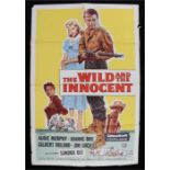 The Wild and the Innocent film poster, Audie Murphy, Joanne Dru, Gilbert Roland, Jim Backus, 68cm
