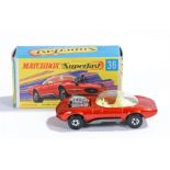 Matchbox Linsey Superfast diecast boxed model vehicle, No 36 Draguar