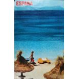 Spain Mallorca poster. Espana, 62cm x 100cm