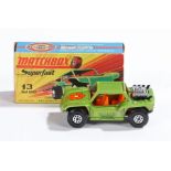 Matchbox Linsey Superfast diecast boxed model vehicle, No 13, Baja Buggy