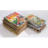 Collection of The Mighty World of Marvel and other comics, to include the Incredible Hulk, the