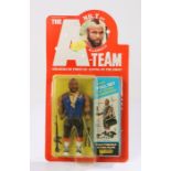 Galoob A Team figure, Mr. T as B.A. Baracus, card and bubble, 1983