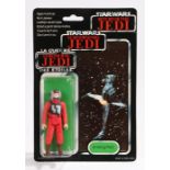 Palitoy B-Wing Pilot, Star Wars, Return of the Jedi, 1983, upon a 79 back punched card