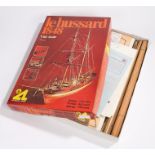 Le Hussard 1848 1:50 scale wooden model boat, boxed