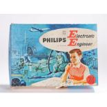 Philips Electric Engineer set, consisting of resistors, switches, a speaker etc. housed in