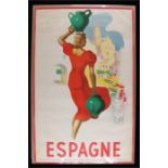 Spain poster, Espagne, 1941, Publications De L'Office National Espagnol Du Tourisme Madrid, 63cm x