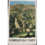France Tarn Gorge, Gorges Du Tran, G Mohner 51, 62cm x 100cm