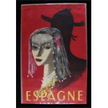 Spain poster, Espagne, Tourism for Madrid, Delpy, 65cm x 99cm