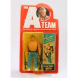 Galoob A Team figure, John "Hannibal" Smith, card and bubble, 1983