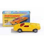 Matchbox Linsey Superfast diecast boxed model vehicle, No 27 Lamborghini Countach