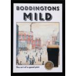 After L S Lowry, Boddingtons Mild poster, The Art of a good pint, 42cm x 52cm