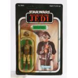 Kenner Lando Calrissian (Skiff Guard Disguise), Star Wars, Return of the Jedi, 1983, upon a 65