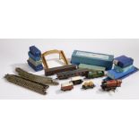 Hornby and other model railway, mixed gauges, to include Hornby LNER 9596 engine, Hornby Dublo D1
