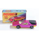 Matchbox Linsey Superfast diecast boxed model vehicle, No 75 Alfa Carabo